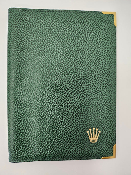 Rolex Brieftasche | Vintage | Uhren Sammler | Dunkelgrün | ca. 14,5 cm x 10,5 cm