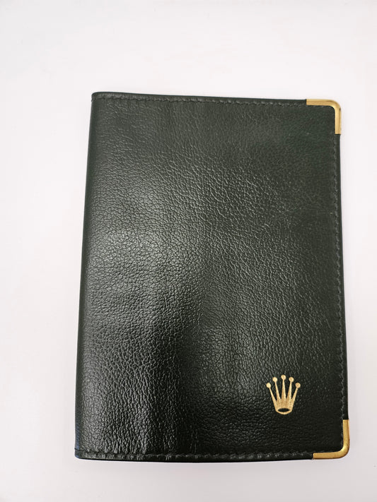 Rolex Brieftasche | Vintage | Uhren Sammler | Dunkelgrün | ca. 14,5 cm x 10,5 cm