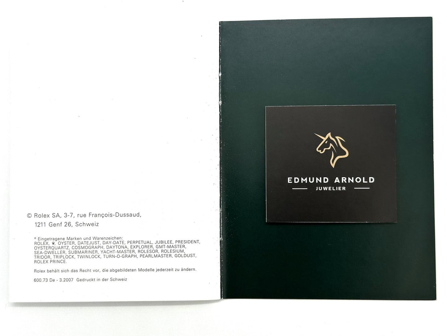 Beschreibung für Rolex | Yachtmaster 2 | 2007 | Booklet | Manual