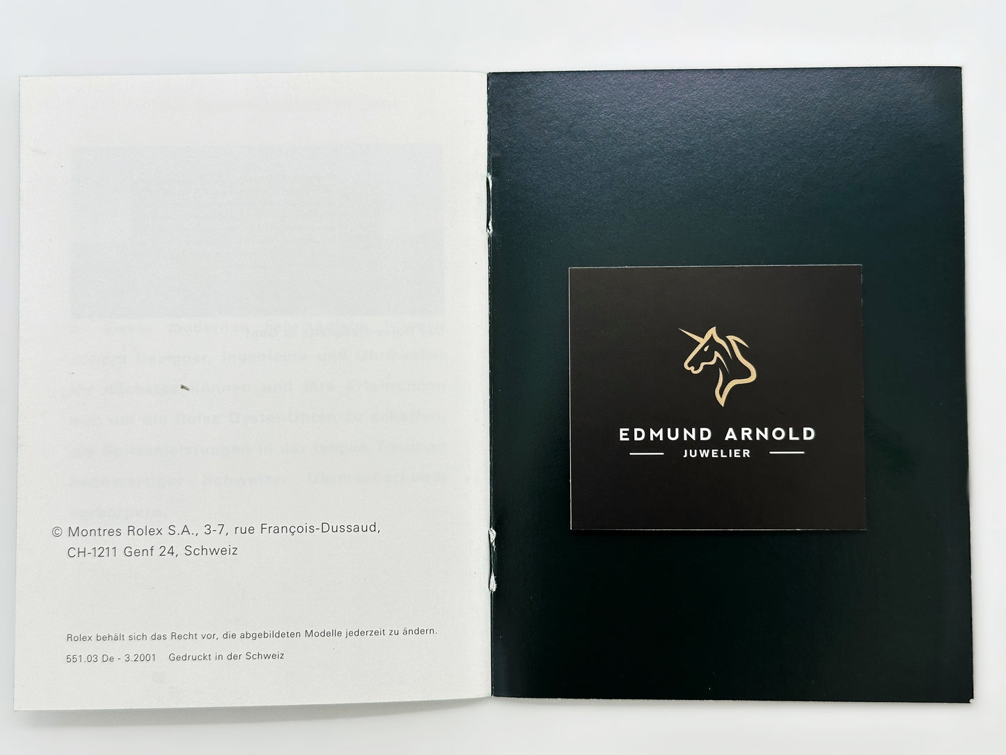 Beschreibung für Rolex | Day-Date | 2001 | Booklet | Manual