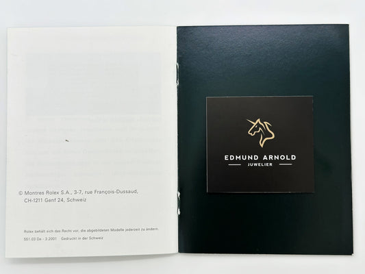 Beschreibung für Rolex | Day-Date | 2001 | Booklet | Manual