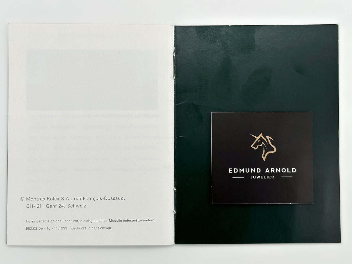 Beschreibung für Rolex | Datejust | 1999 | Booklet | Manual