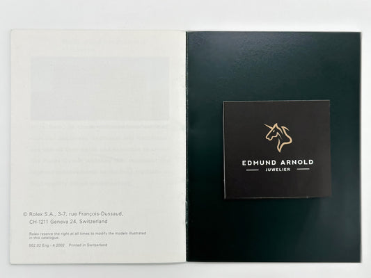 Beschreibung für Rolex | Datejust | 2002 | Booklet | Manual