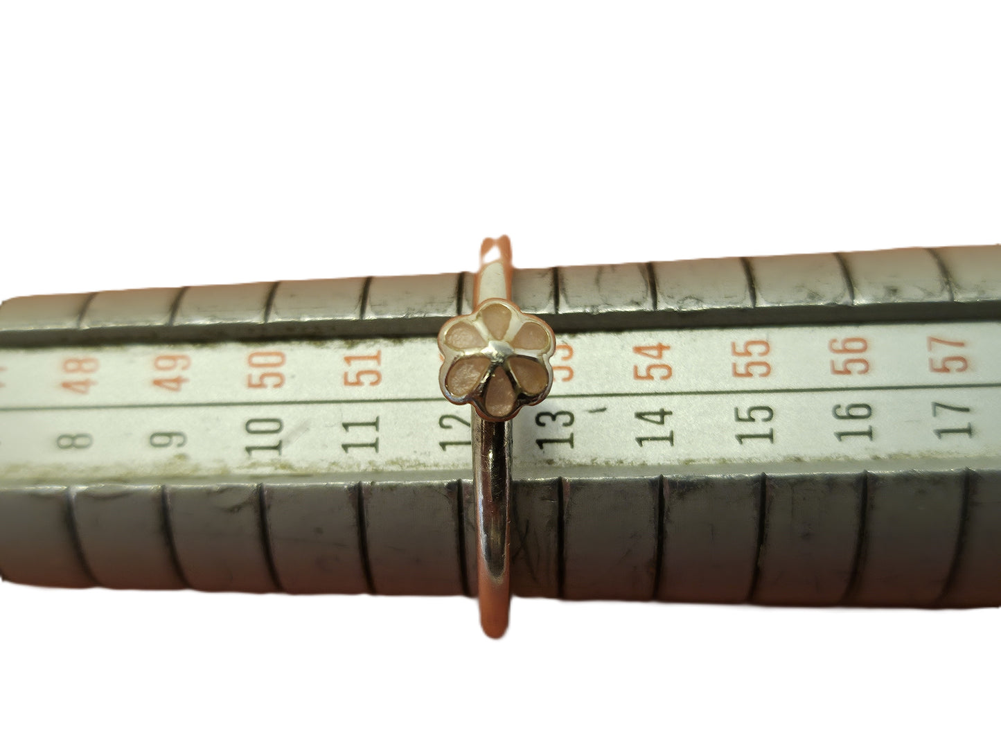 HANS HENRIK NYGAARD | Ring | 925/- Sterlingsilber | Blume | Rosa