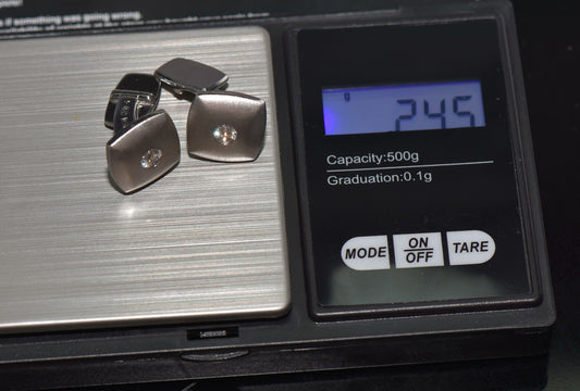 Herren 0,40ct Manschettenknöpfe aus 750er Gold