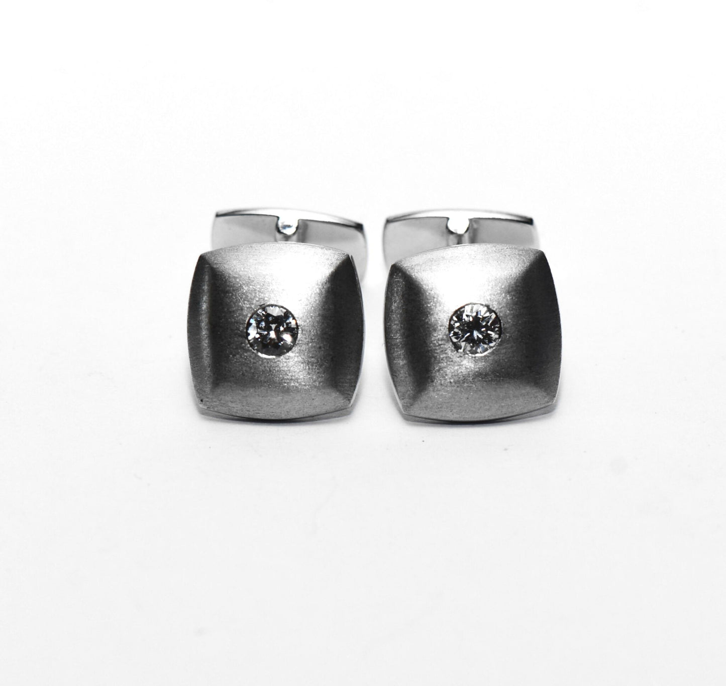 Herren 0,40ct Manschettenknöpfe aus 750er Gold