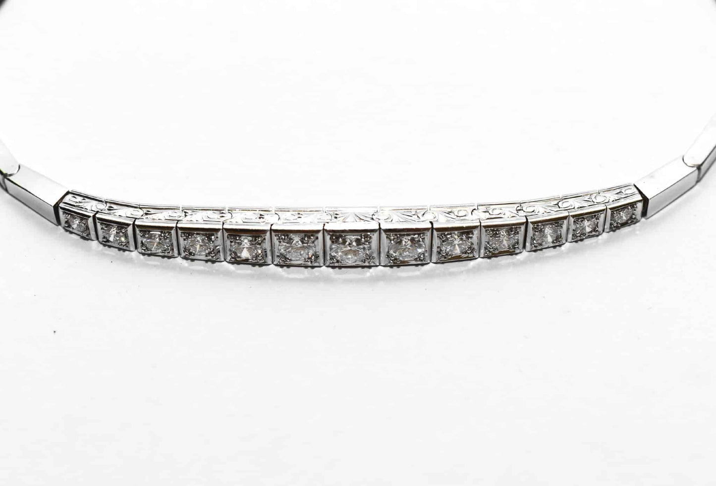 Antikes 1,90ct Brillant Gold Luxus Armband VVSI/TW