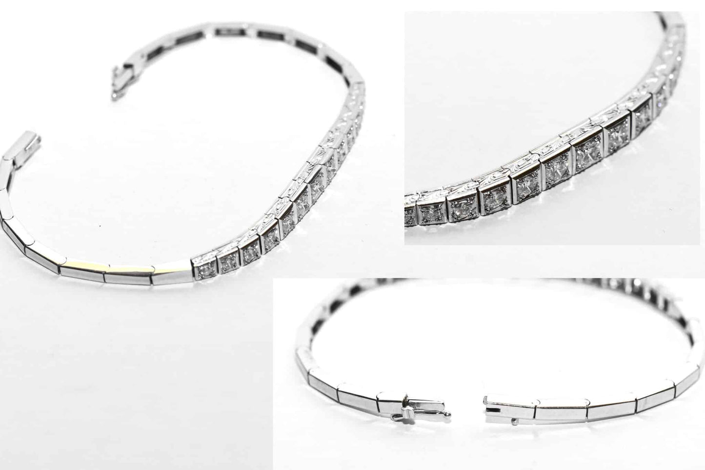 Antikes 1,90ct Brillant Gold Luxus Armband VVSI/TW