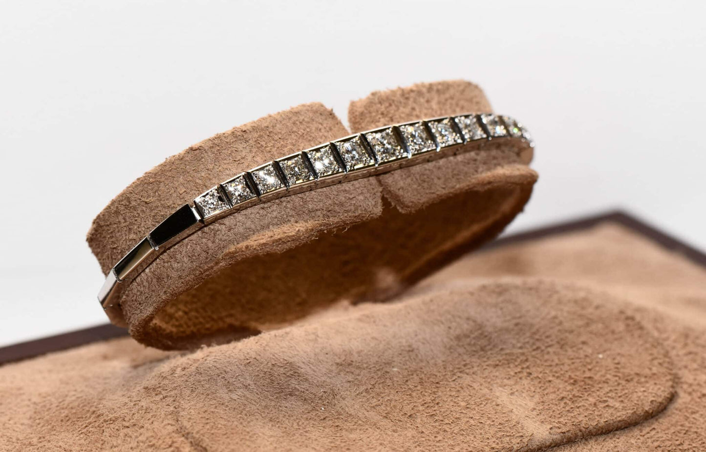 Antikes 1,90ct Brillant Gold Luxus Armband VVSI/TW