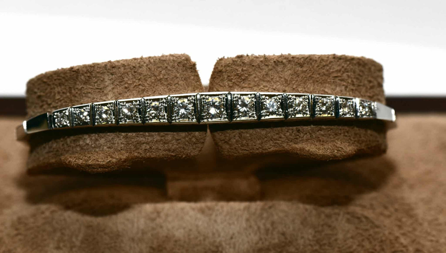 Antikes 1,90ct Brillant Gold Luxus Armband VVSI/TW