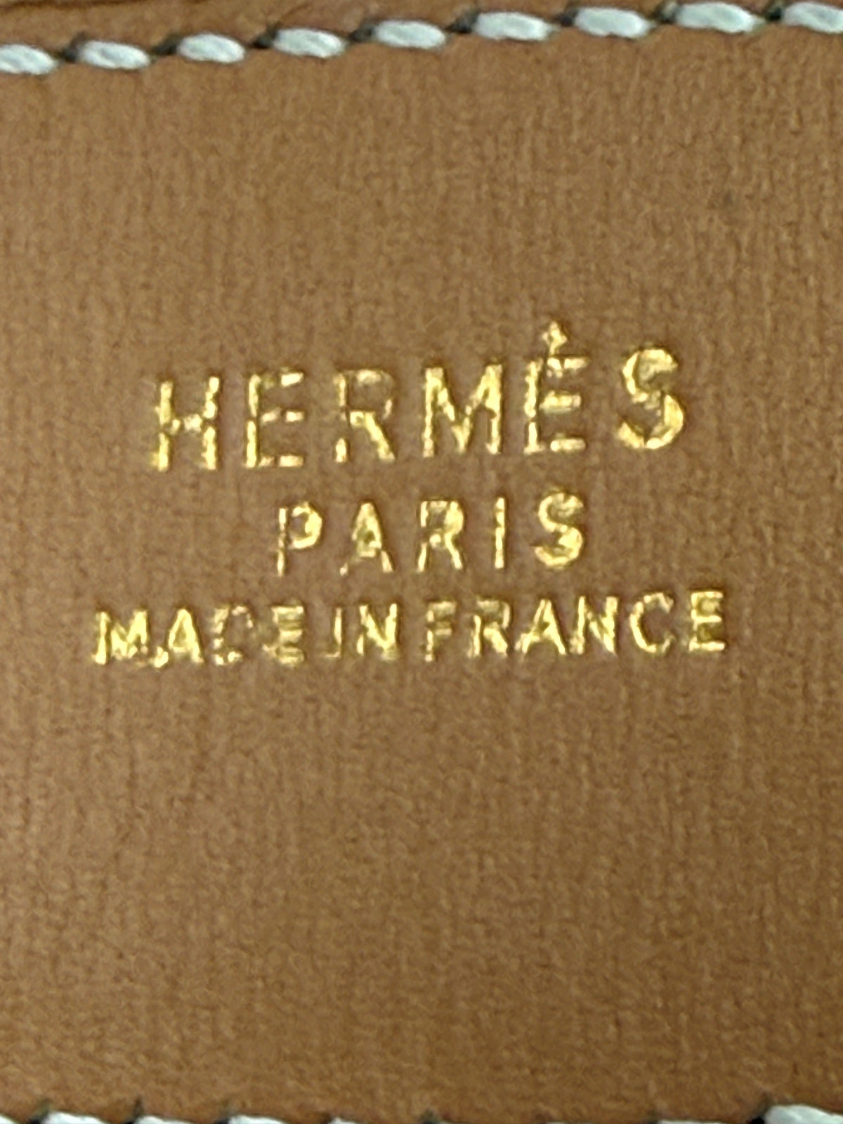 Hermès Gürtel Braun / Beige 75 cm x 3 cm