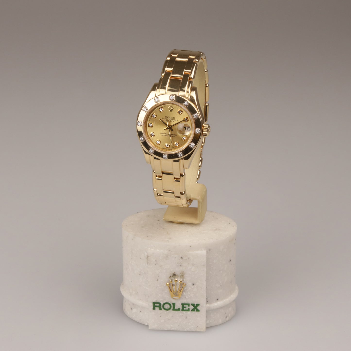 Rolex Datejust 29 Pearlmaster Lady | 750/-Gelbgold | Diamant | Referenz 80318