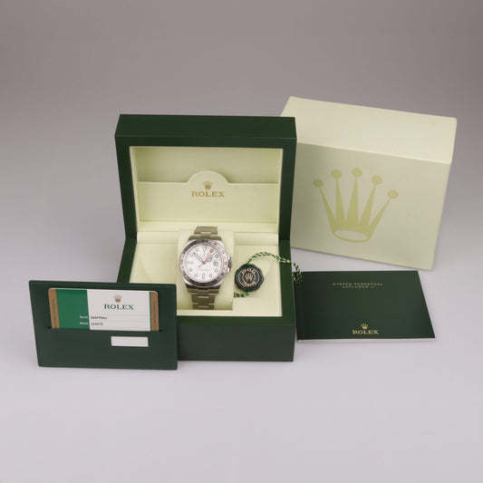 Rolex Explorer II 216570 Stahl Box und Papiere 2015 Automatik