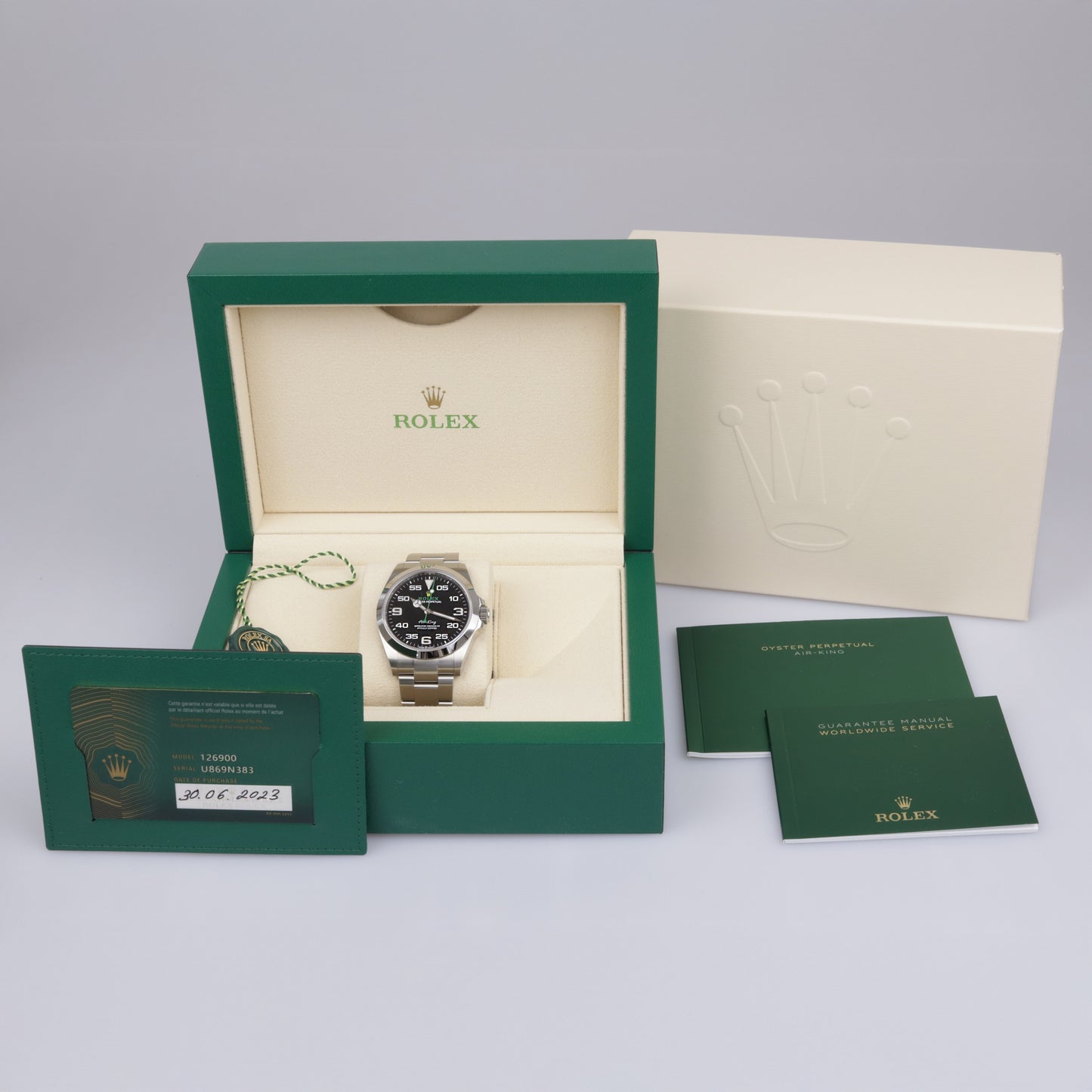 Rolex Air-King | 40 mm | Stahl | Referenz 126900 | 2023 | Garantie