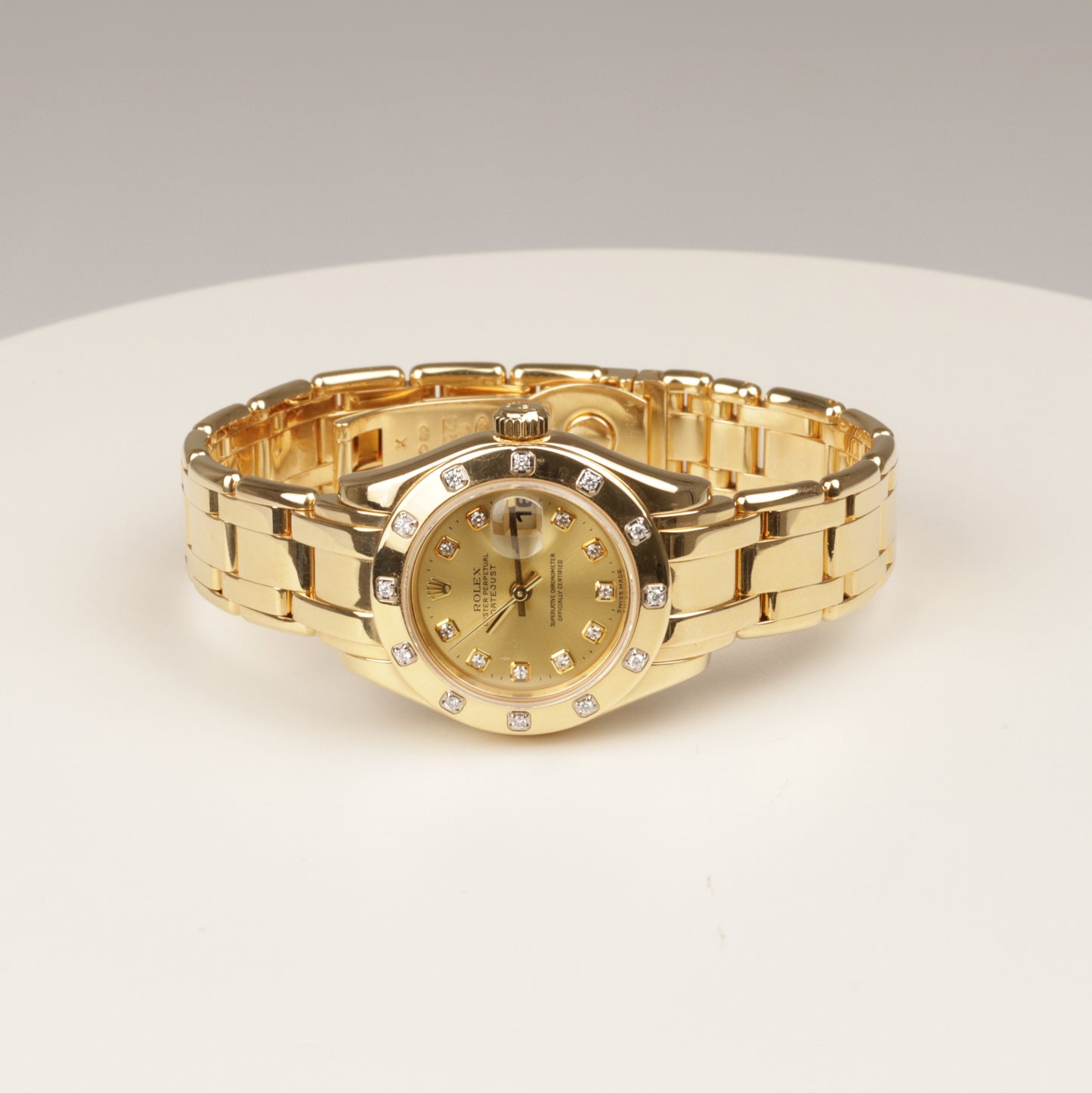 Rolex Datejust 29 Pearlmaster Lady | 750/-Gelbgold | Diamant | Referenz 80318