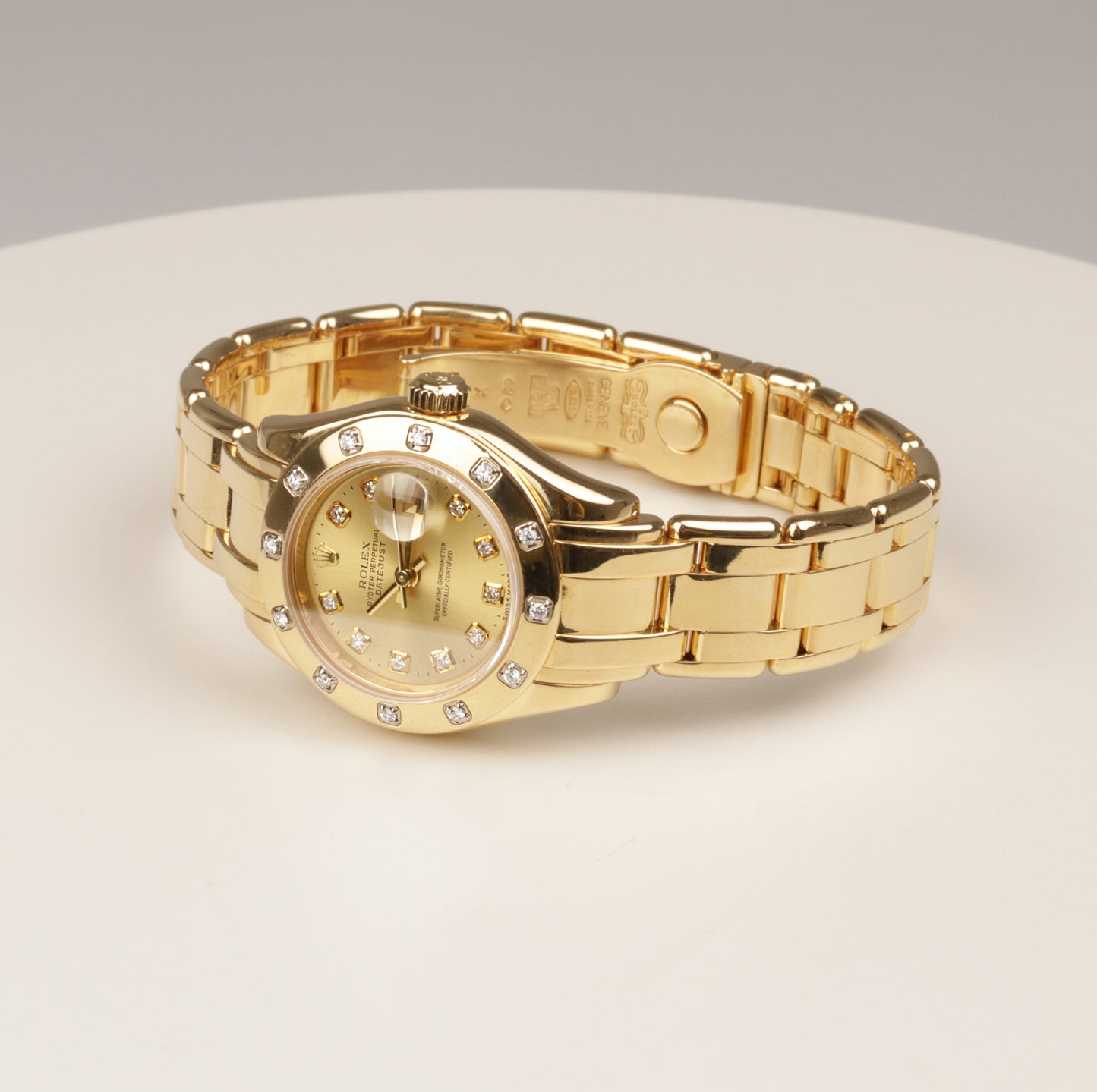 Rolex Datejust 29 Pearlmaster Lady | 750/-Gelbgold | Diamant | Referenz 80318