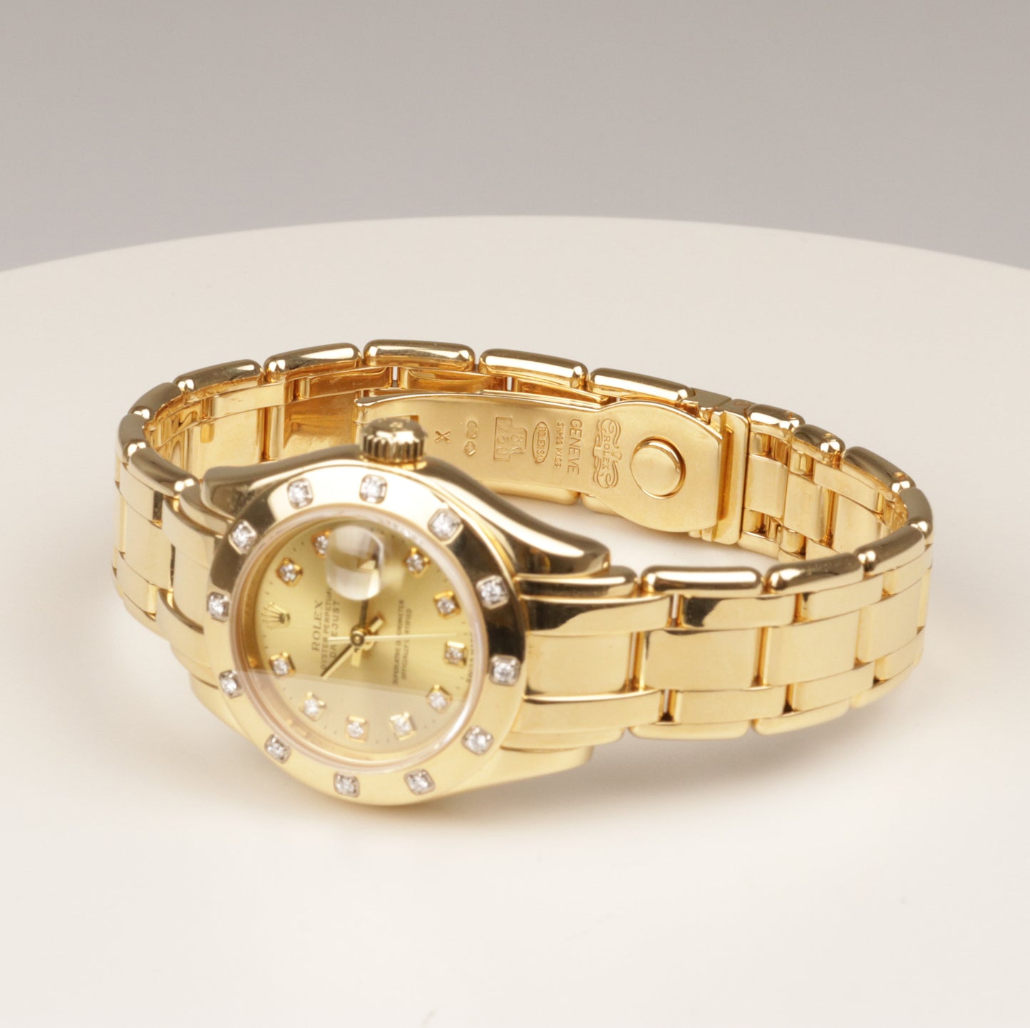 Rolex Datejust 29 Pearlmaster Lady | 750/-Gelbgold | Diamant | Referenz 80318