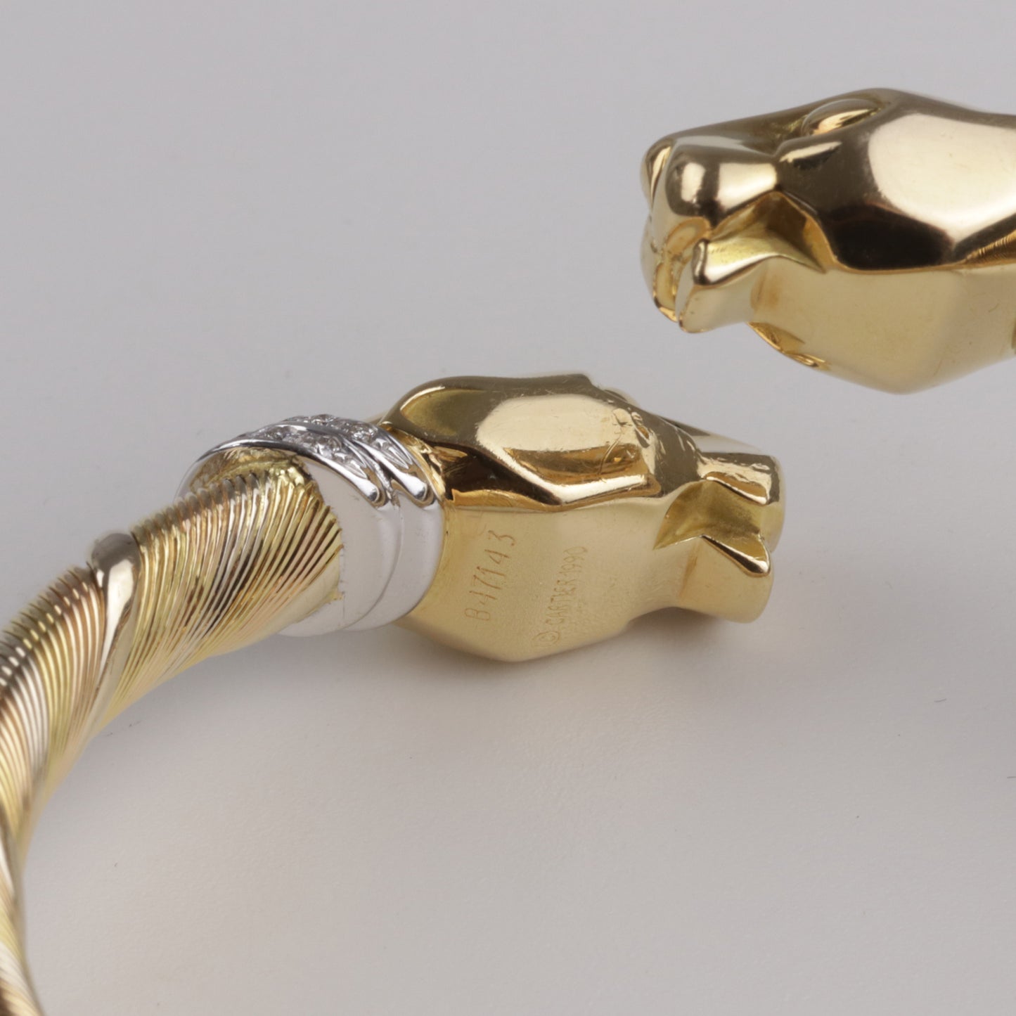Cartier-Brillant-Armreif | „Panthere de Cartier“ (Cougar) 750/- Gelbgold |1990