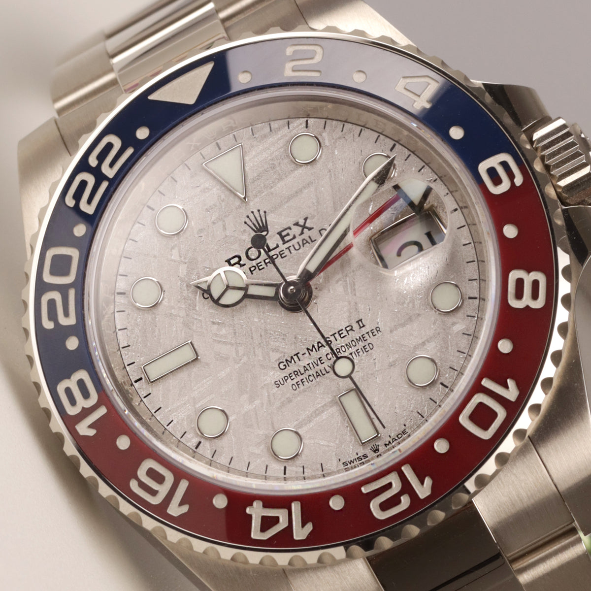 Rolex GMT-Master II | 126719BLRO | 2021 | Meteorit | Weißgold | Box + Papiere