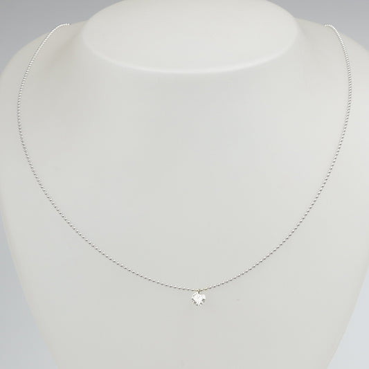 Brillant Solitär Collier 585er Weiß-Gold 0,39ct Brillanten neu und ungetragen
