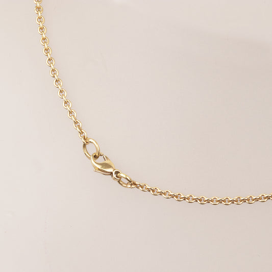 Collier 750/- Gelbgold | Paraiba Turmalin mit kleinen Orientperlen