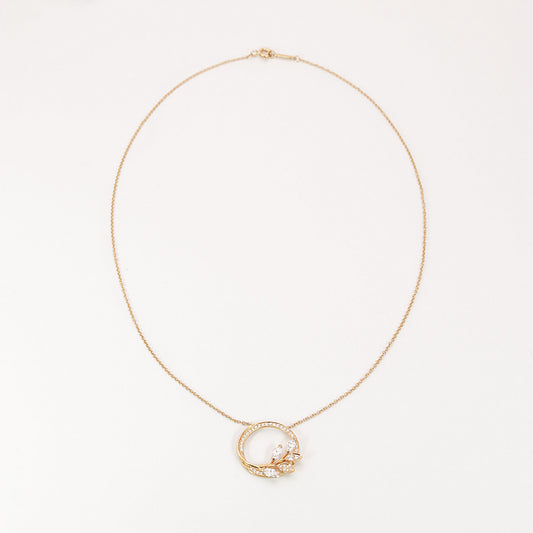 Tiffany & Co. Collier "Vine Circle" 750er Roségold 0,39ct Brillant