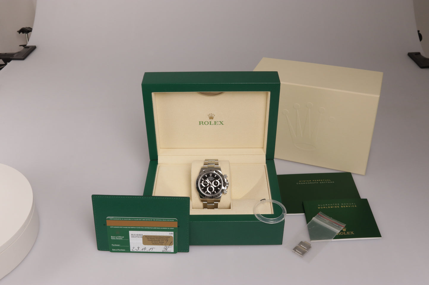 Rolex Daytona Cosmograph | Stahl | Referenz 116520 | 2015 | Box + Papiere