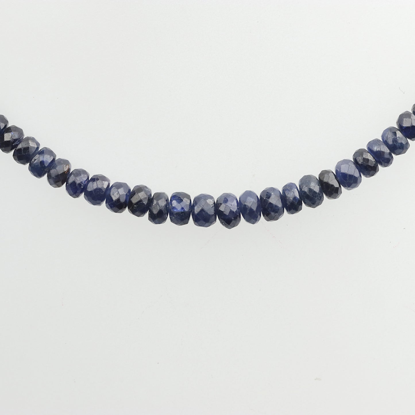 EDELSTEINKETTE | Saphir - Collier | facettiert | 46 cm | Gold 585/- Karabiner | aus Geschäftsauflösung