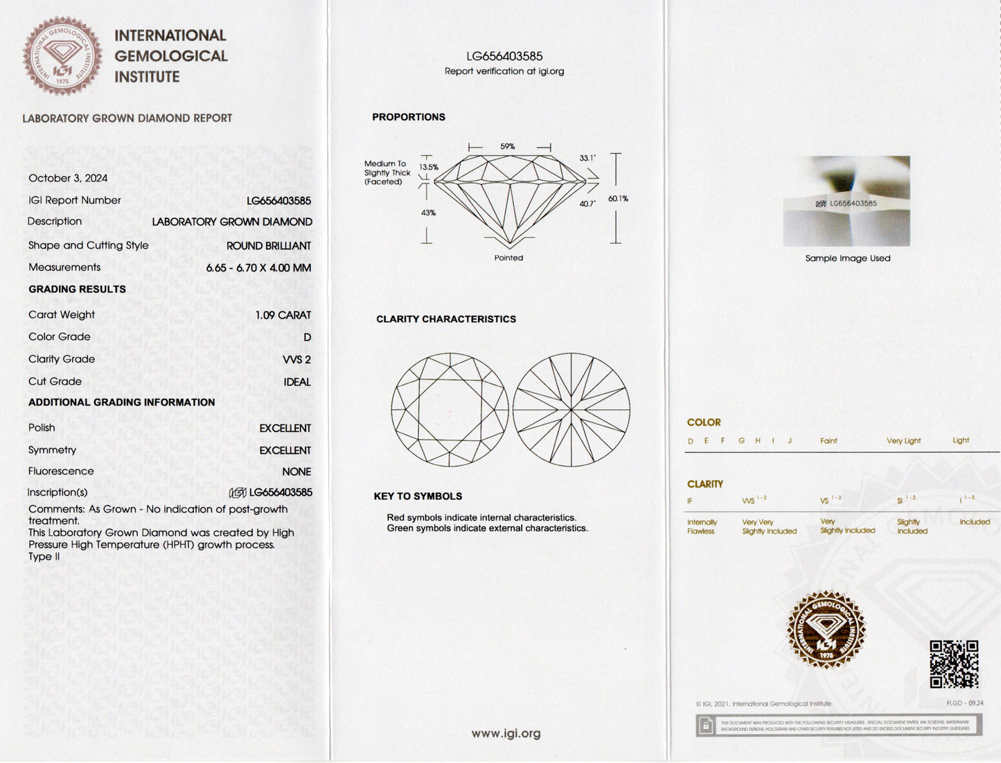 750/- Gelbgold | Lab-Grown Brillant | Solitär-Ohrstecker | Zargenfassung | 2,18 ct