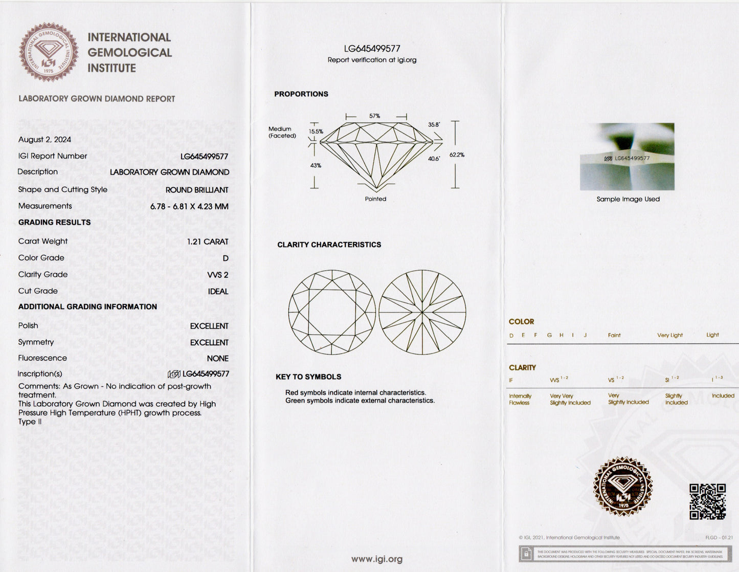 750/- Weissgold | Lab-grown Brillant | Tennis-Collier-Verlauf | 34,89 ct