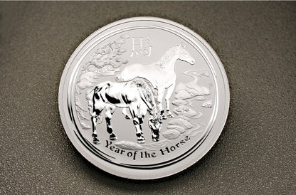 1 Kilo 999 Silber Münze 2014 Silver  Elisr Year of the Horse