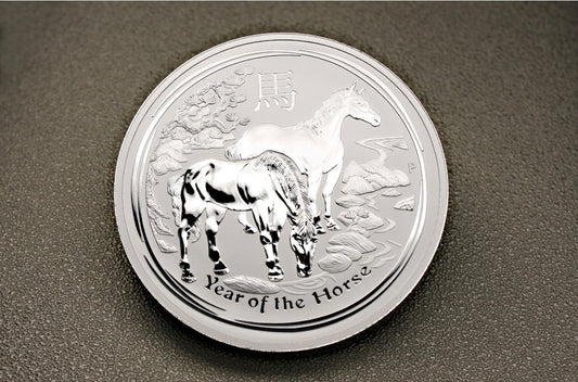 1 Kilo 999 Silber Münze 2014 Silver  Elisr Year of the Horse