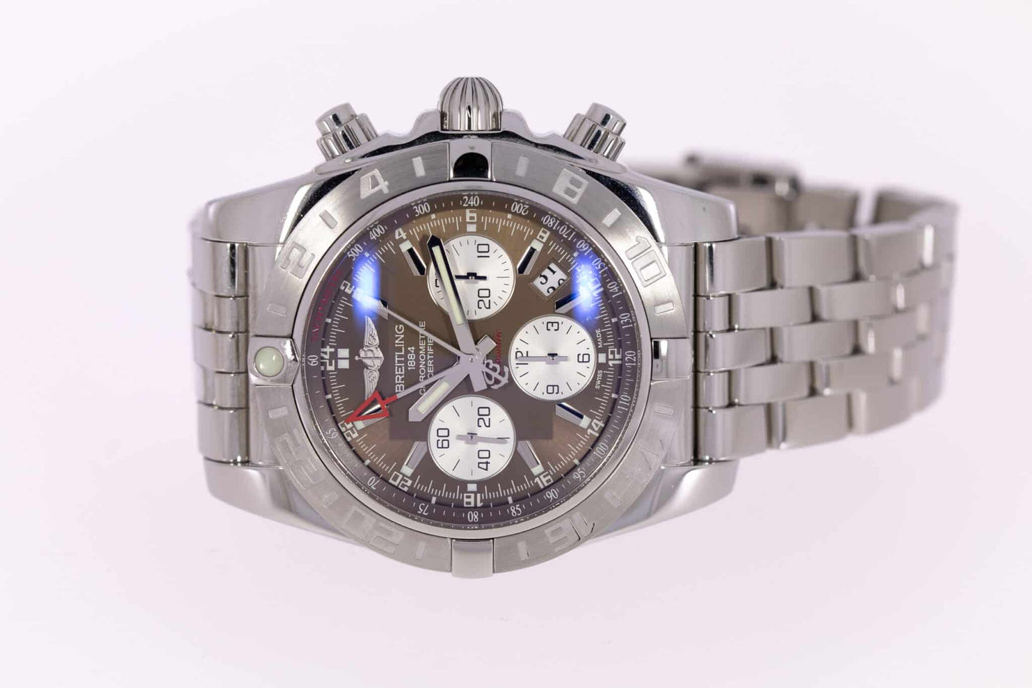 Breitling Chronomat 44mm Gmt Box und Papiere Ref.AB0420 Chronograph