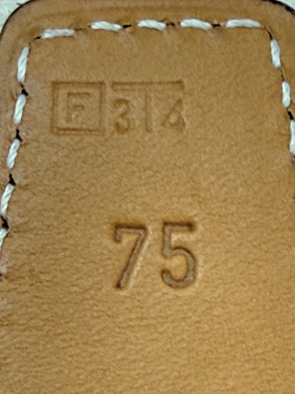 Hermès Gürtel Braun / Beige 75 cm x 3 cm