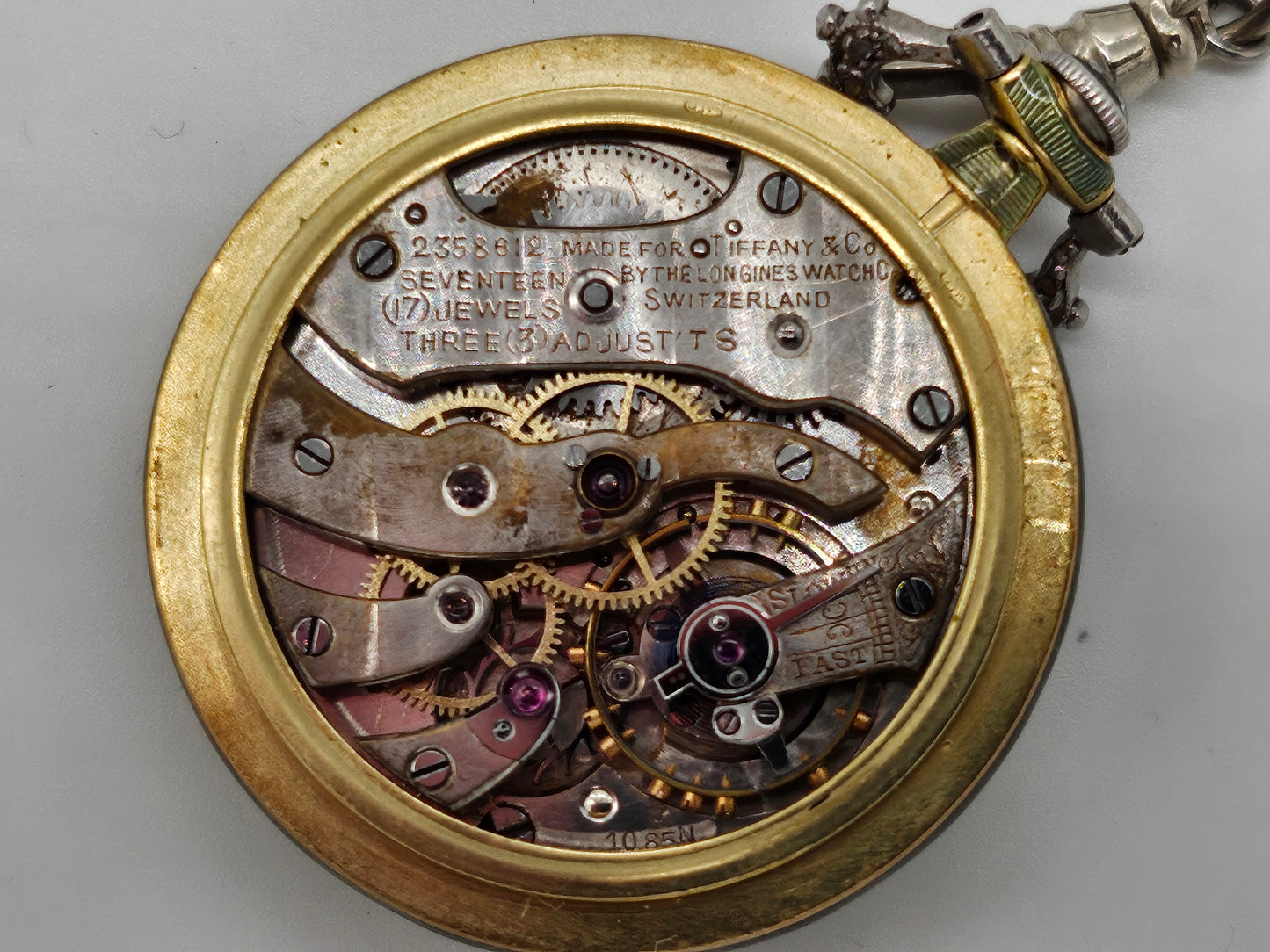 Anhängeuhr | Rarität | Longines for Tiffany | Gold/Emaille | um 1900