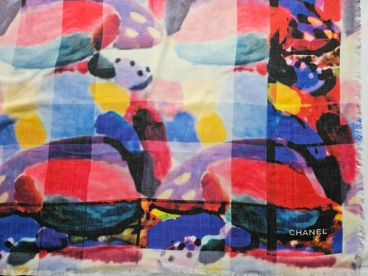 Chanel Schal Multicolor 115 cm x 190 cm