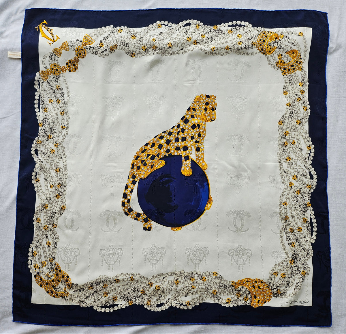Must de Cartier Seidentuch Panther 85 cm x 85 cm