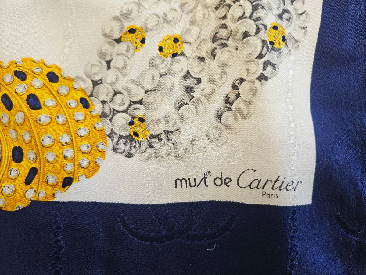 Must de Cartier Seidentuch Panther 85 cm x 85 cm