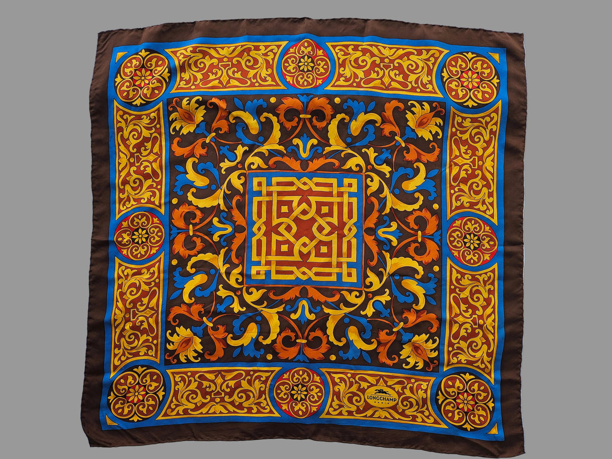Longchamps Seidentuch 85 cm x 85 cm