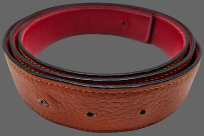 Hermès Gürtel Orange / Rot 100 cm x 3 cm