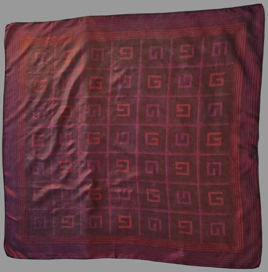Gucci Seidentuch bordeaux 100 cm x 100 cm