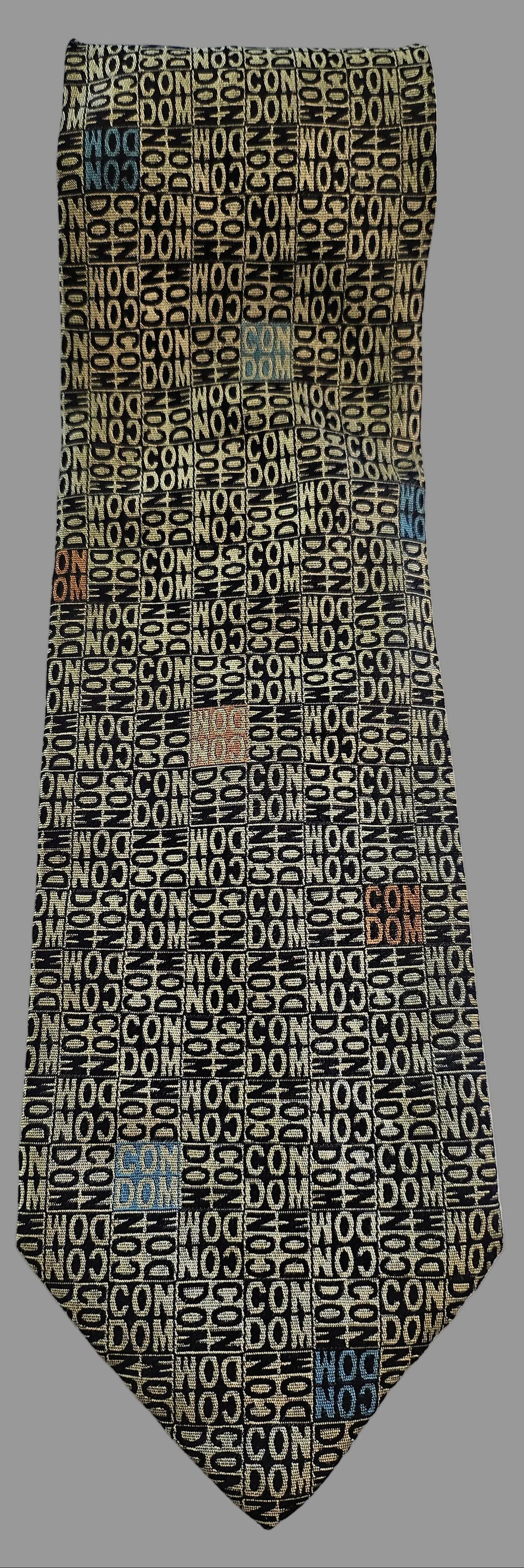 Krawatte Moschino Logoprint Seide