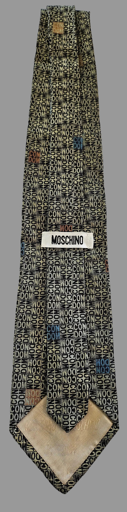 Krawatte Moschino Logoprint Seide