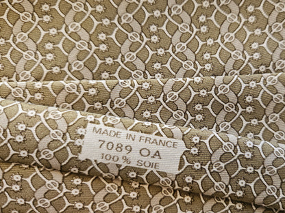 Krawatte Hermès Beige Reine Seide