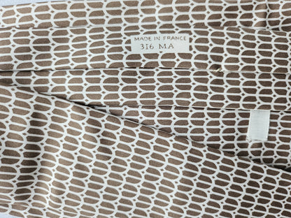 Krawatte Hermès Creme/Nute Reine Seide