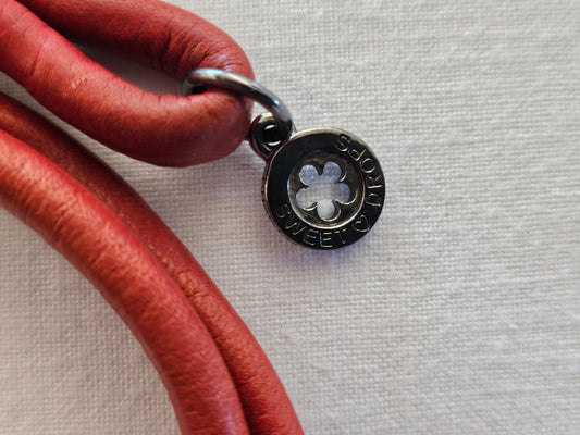 Ole Lyngaard Design Lederarmband Rot Größe-S