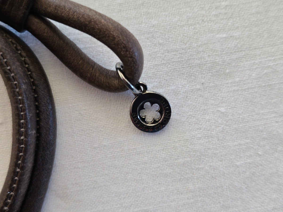 Ole Lyngaard Design Lederarmband Braungrau Größe-S