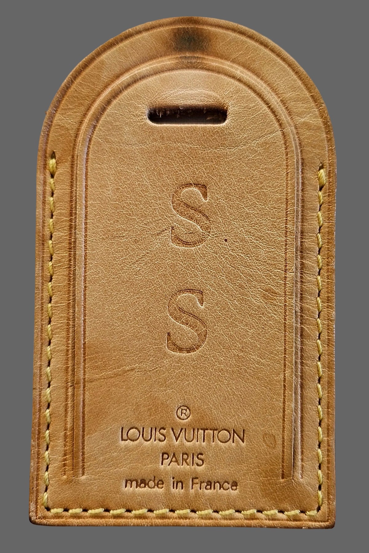 Louis Vuitton mit Initialen Kofferanhänger 9 cm x 5 cm