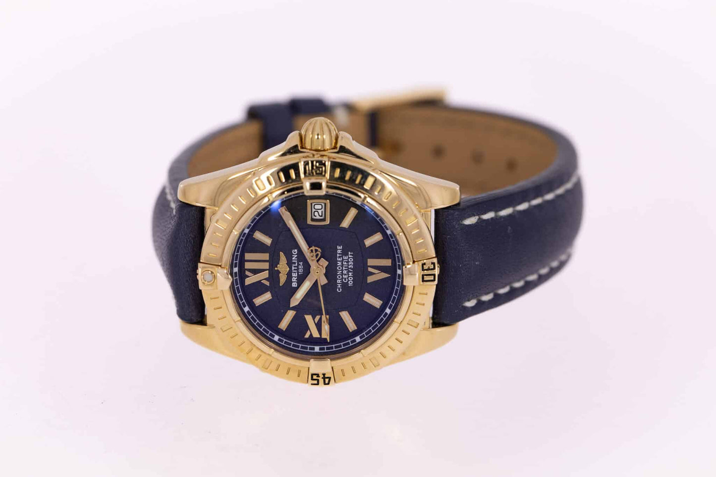 Breitling Lady Cockpit Limited Edition 750er Gold Box und Papiere Ref.H71356