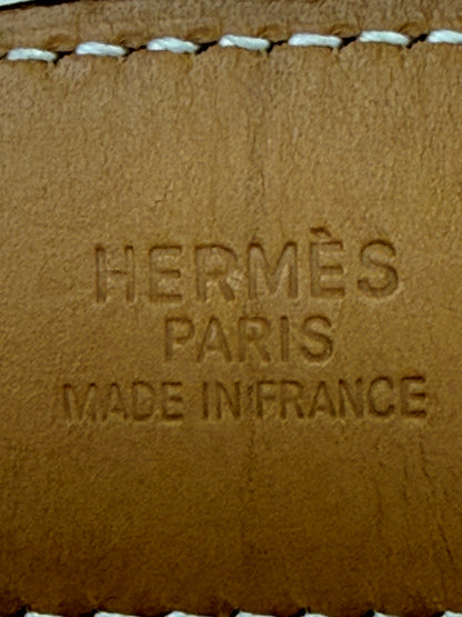 Hermès Gürtel Braun / Beige 75 cm x 3 cm